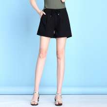 Shorts female summer 2019 new high waist large size thin section female pants loose wide leg pants casual hot pants female [DM] (trousers 49)
