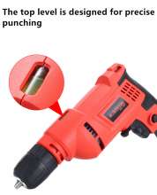Hand drill speed regulating positive and negative rotation multi-function household electric drill high power aluminum head electric drill hand drill wholesale with power cord 13A British plug
