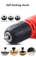 Hand drill speed regulating positive and negative rotation multi-function household electric drill high power aluminum head electric drill hand drill wholesale with power cord 13A British plug