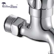 Washing machine faucet all-copper wall-mounted single cold faucet hand wheel type 4 points factory direct 203ET