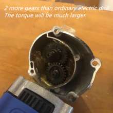 Multi-function double speed reduction industrial power electric drill electric screwdriver adjustable speed domestic hand drill drill 6611 with power cord 13A British plug