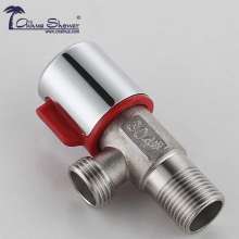 All 304 stainless steel precision casting triangle valve plastic handle copper valve core 2012