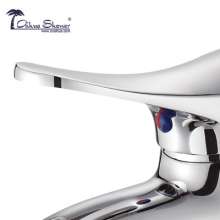 Washbasin faucet copper single hole single handle hot and cold water faucet factory direct 2101