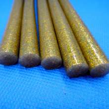 Color hot melt glue stick Green hot melt adhesive strip hot melt glue stick household 7mm11mm Yellow gold flash super high viscosity crafts universal hot melt adhesive strip