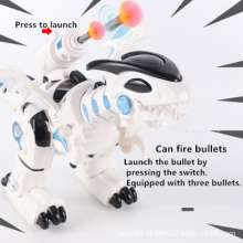 Mechanical dinosaur launching soft bullets walking walking electric animal model simulation dinosaur launching missile children's toys0830A