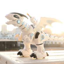 Mechanical dinosaur launching soft bullets walking walking electric animal model simulation dinosaur launching missile children's toys0830A