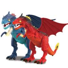 Simulation animal model Ice Dragon Fire Dragon Projection Tyrannosaurus Rex Dinosaur Toy Western Shenlong 1041A
