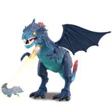 Simulation animal model Ice Dragon Fire Dragon Projection Tyrannosaurus Rex Dinosaur Toy Western Shenlong 1041A