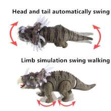 Rongkai Dinosaur 6632 Electric Triceratops Light Simulation Surgery Wholesale Hot Hand Model Children's Toys