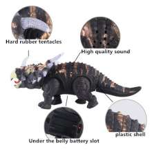 Rongkai Dinosaur 6632 Electric Triceratops Light Simulation Surgery Wholesale Hot Hand Model Children's Toys