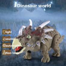 Rongkai Dinosaur 6632 Electric Triceratops Light Simulation Surgery Wholesale Hot Hand Model Children's Toys