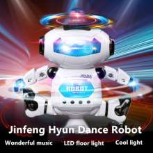 新款太空跳舞电动机器人空跳舞电动机器人360度旋转灯光音乐玩具444