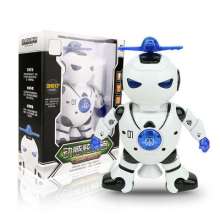 New space dancing electric robot air dancing electric robot 360 degree rotating light music toy 444