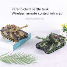 Large charging battle tank car toy four-way remote control car off-road crawler type remote control car tank boy toy 8802