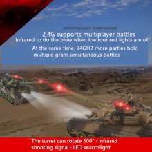 Large charging battle tank car toy four-way remote control car off-road crawler type remote control car tank boy toy 8802