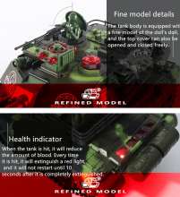Large charging battle tank car toy four-way remote control car off-road crawler type remote control car tank boy toy 8802