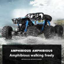Remote control off-road vehicle boy toy oversized 1:8 six-wheeled big foot climbing remote control car amphibious vehicle 2001
