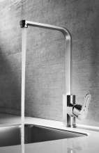 Aihuashower factory direct drawing brushed kitchen basin stainless steel hot and cold 304 faucet home improvement building materials 332L