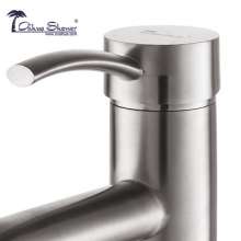 Washbasin faucet 304 stainless steel brushed bathroom hot and cold water faucet factory direct 507AL