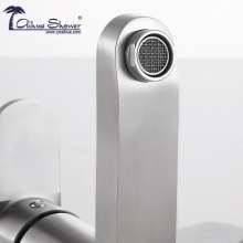 Bathtub faucet all 304 stainless steel brushed hot and cold temperature faucet factory direct sales 2053L