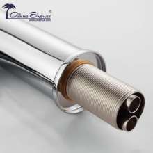Washbasin faucet 304 stainless steel plating hot and cold single hole faucet factory direct 507D