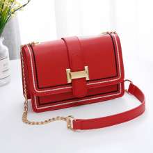 Summer single shoulder bag Ms. 2019 on the new wave Korean version ins wild chain Messenger bag fashion simple (bag 4)