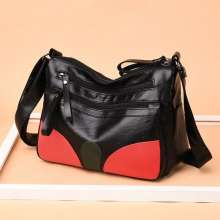 New shoulder bag female Korean version of the wild washed leather ladies Messenger bag leisure travel backpack (bag 12)