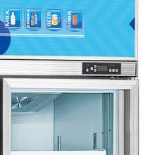 Direct drink display cabinet supermarket beverage cabinet convenience store freezer double door beverage cabinet on the special fruit beer