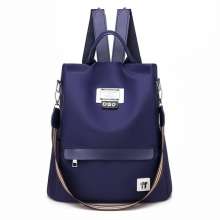 New fashion Oxford cloth shoulder bag female wild color strip travel bag backpack shoulder bag j220 (bag 25)