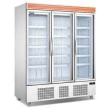 Three-door frost-free beverage cabinet milk display cabinet convenience store beer cabinet refrigerator vertical freezer