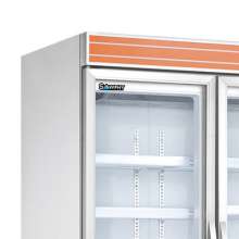 Three-door frost-free beverage cabinet milk display cabinet convenience store beer cabinet refrigerator vertical freezer