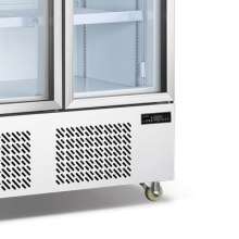 Three-door frost-free beverage cabinet milk display cabinet convenience store beer cabinet refrigerator vertical freezer