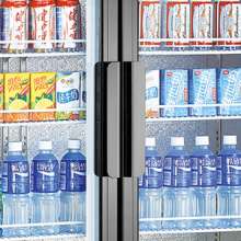Refrigerated vertical refrigerator display cabinet supermarket beverage cabinet convenience store freezer storage cabinet double door beverage cabinet display cabinet