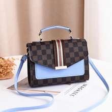 Hong Kong style small bag female spring and autumn new fashion tide Korean version of the wild retro Messenger bag broadband small square bag j511 (bag 56)