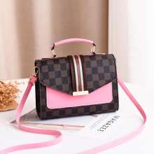 Hong Kong style small bag female spring and autumn new fashion tide Korean version of the wild retro Messenger bag broadband small square bag j511 (bag 56)