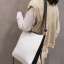 [Children's bag] 2019 new fashion contrast color slung large capacity autumn and winter shoulder simple ins super fire bucket bag (bag 60)