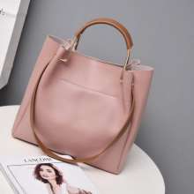 2018 new women's bag Korean fashion explosions handbags handbags shoulder slung bag retro big bag i132 (bag 66)