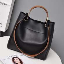2018 new women's bag Korean fashion explosions handbags handbags shoulder slung bag retro big bag i132 (bag 66)