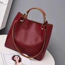 2018 new women's bag Korean fashion explosions handbags handbags shoulder slung bag retro big bag i132 (bag 66)