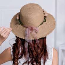 Korean version of the summer sun hat UV protection sun hat ladies wreath cool sunscreen beach hat straw hat (hat 5)