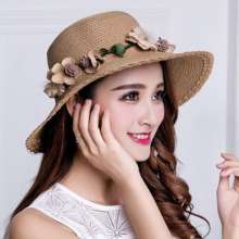 Korean version of the summer sun hat UV protection sun hat ladies wreath cool sunscreen beach hat straw hat (hat 5)