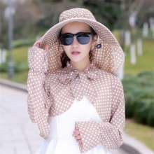 [New Sunscreen Set] 2019 Summer Sun Hat Women's Sleeve Shawl Sun Protection Clothing Cover Face Mask Big Sun Visor Korean Fashion XFMY-39 (Hat 7)