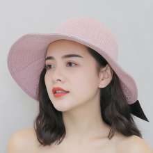 2019 hat ladies summer straw hat wild holiday fisherman hat outdoor beach sun hat seaside sun hat (hat 10)