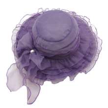 2019 summer hat anti-UV Europe and Europe organza fashion mesh yarn hat big hat men's lace sun hat (hat 11)