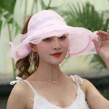 2019 spring and summer new mesh empty top sun hat ladies visor atmosphere big sun hat female outdoor sun hat BRFS-6 (hat 19)