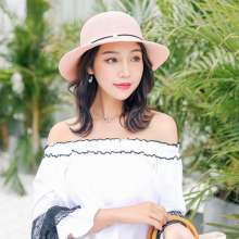 New hat ladies basin hat travel Xiaoqing outdoor new sunshade beach sun hat tide wild (hat 21)