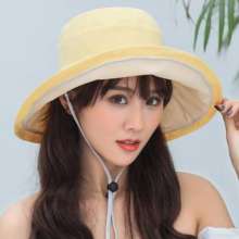 2019 simple new solid color fisherman hat Korea big hat visor casual wild sun hat (hat 23)