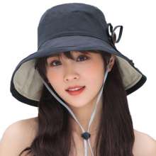 2019 simple new solid color fisherman hat Korea big hat visor casual wild sun hat (hat 23)