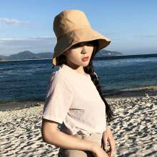 Spring and summer new big lady visor fisherman hat portable travel folding basin hat outdoor sun protection UV cap (hat 25)