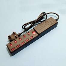 Manufacturers wholesale British and American rules private mode smart 10 port USB mobile phone tablet charger neutral multi-port USB travel charger